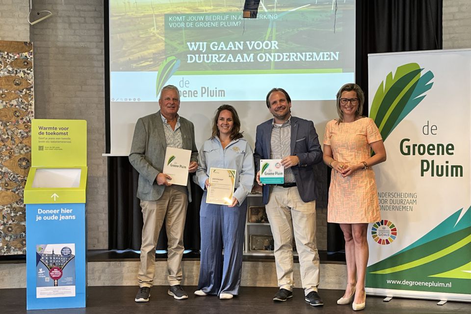 Groene Pluim voor duurzaamheid én groen licht voor vergunning verbouwing